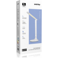 Светодиодный настольный светильник Smartbuy Таласса, 10 Вт, белый с ночником SBL-DL-10-o-w