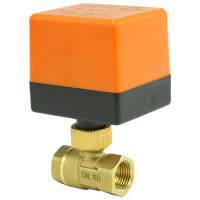 Кран DN.ru латунный RP.BRASS.120.MM.015 Ду15 Ру16, муфтовый электропривод 220В D160-00116