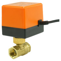 Кран DN.ru латунный RP.BRASS.120.MM.015 Ду15 Ру16, муфтовый электропривод 220В D160-00116