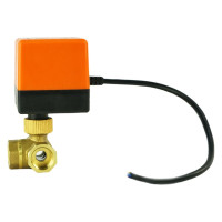 Кран DN.ru латунный 3-ходовой T-тип RP.BRASS.120.MM.015 Ду15 Ру16, электропривод 220В D160-00113