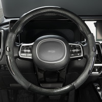 Оплетка SKYWAY Glamour-8 M, черная, экокожа S01102490