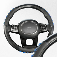 Оплетка SKYWAY Pop It-1 M, черно-синяя, экокожа S01102489