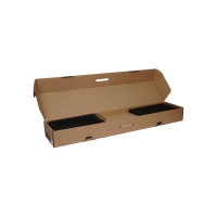 Этажерка / Стеллаж для хранения ЗМИ Ладья 25КС / 4 полки / с колёсами / цвет черный Э 443 Ч Э 443  Ч