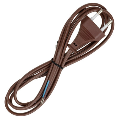 Шнур с плоской вилкой TDM ELECTRIC ШУ02 ШВВП 2х0,75мм2 1,7 м. коричневый ЭКО SQ1305-0016