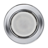 Встраиваемый светильник Smartbuy под лампу MR16 серебро плоский SBL-07SL-MR16