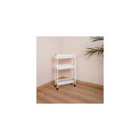 Этажерка / Стеллаж для хранения ЗМИ Ладья 1К / 3 полки / с колёсми / цвет белый Э 321 Б Э 321  Б