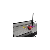 Этажерка / Стеллаж для хранения ЗМИ Ладья 13 / 3 полки / цвет черный Э 399 Ч Э 399  Ч