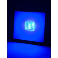 Светодиодный прожектор TDM ELECTRIC СДО-04-050Н-С синий свет 50 Вт, IP65, черный, Народный SQ0336-0231