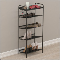 Обувница  Этажерка для обуви ЗМИ Женева 15  8 пар обуви  Цвет черный ПДО Ж15 Ч ПДО Ж15  Ч