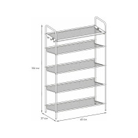 Обувница  Этажерка для обуви ЗМИ 5-и полочная Женева 25  12 пар обуви  Цвет белый ПДО Ж25 Б ПДО Ж25  Б
