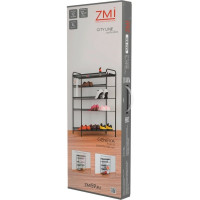 Обувница  Этажерка для обуви ЗМИ 5-и полочная Женева 25  12 пар обуви  Цвет белый ПДО Ж25 Б ПДО Ж25  Б