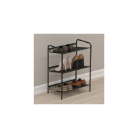 Обувница  Этажерка для обуви ЗМИ 3-х полочная Женева 13  8 пар обуви  Цвет черный ПДО Ж13 Ч ПДО Ж13  Ч