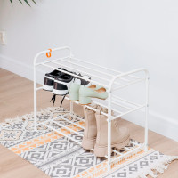 Обувница-этажерка для обуви ЗМИ Альфа 23 3 полки 9 пар обуви цвет белый ПДОА23Б