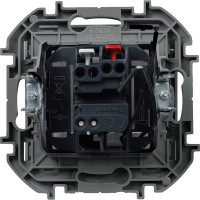 Выключатель Legrand карточный с подсветкой Legrand Inspiria без задержки выключения 6А 250В безвинтовые зажимы алюминий 673802