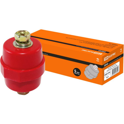 Изолятор TDM SM40 силовой Н40хD40хМ10мм с болтом SQ0807-0046