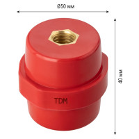 Изолятор TDM ELECTRIC SM40 силовой Н40хD40хМ10мм SQ0807-0044