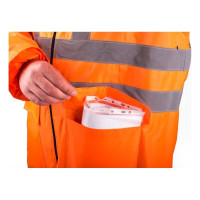 Влагозащитный плащ-дождевик БЕРТА 800-44-46 СОП оранжевый, рост 170-176