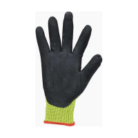 Защитные трикотажные перчатки повышенной видимости с ПВХ-точкой TEGERA 8820-10