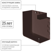 Поворот TDM ELECTRIC на 90 градусов КМП 100x60 бук (2 шт./комплект) SQ0411-0347