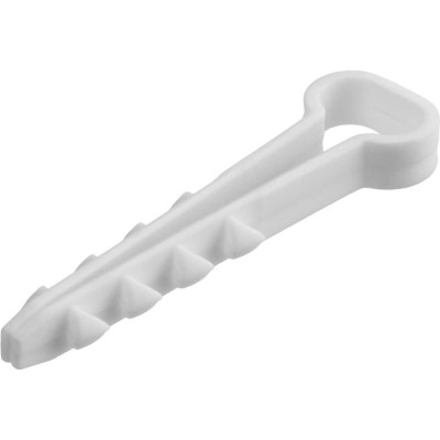 Дюбель-хомут для плоского кабеля TDM ELECTRIC 5-10 мм белый 100 шт SQ0539-0031