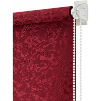 Рулонная штора ПраймДекор Фрост бордовый, 48x170 см 44048032