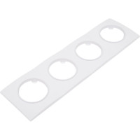 Рамка Bylectrica 4-х местная, серия ПРОВАНС квадрат, белый ЮЛИГ.735212.502