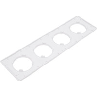 Рамка Bylectrica 4-х местная, серия ПРОВАНС квадрат, белый ЮЛИГ.735212.502