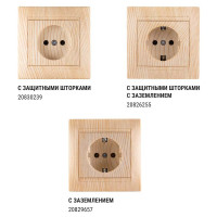 Розетка TDM ELECTRIC 2П 10А 250В сосна Лама SQ1815-0322