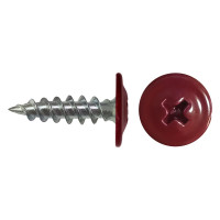 Саморез Daxmer ПШ 4,2x19 с прессшайбой острый RAL 3005 1000 шт. 00000308147