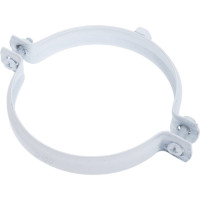 Крепление к стене KRATS D100 белое, металлическое (вод.хомут) KS-100