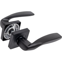 Ручка дверная алюминиевая черный Вантаж V08BL AL