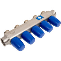 Коллектор MVI из нержавеющей стали в сборе без расходомеров, 5 выходов MS.405.06