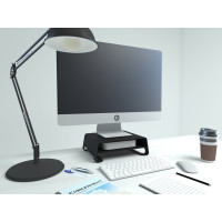 Алюминиевая подставка для мониторов и Mac EMBODIMENT черная EMB-MS-FS-B