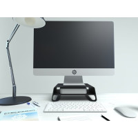 Алюминиевая подставка для мониторов и Mac EMBODIMENT черная EMB-MS-FS-B