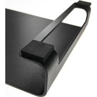 Алюминиевая подставка для ноутбука, монитора EMBODIMENT черная EMB-MLS-F-B