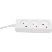 Бытовой удлинитель truEnergy 3 розетки кабель ПВС 2x1 мм2 3м 15002