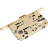 Замок под цилиндр пластиковый матовое золото Вантаж P85SB