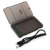 Внешний корпус AgeStar USB 3.0 2.5" SATAIII HDD/SSD, USB 3.0, пласт, черн, безвинт, 3UBCP3C (BLACK)