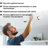 Однофазный трековый светильник TDM ELECTRIC LED TRL-02-045-WW 45 Вт, 24 градуса, 3000 К, 90 Ra, белый SQ0369-0020