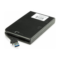 Внешний корпус AgeStar USB 3.0 2.5" SATA, алюминий, черный, безвинтовая конст, 3UB2A14 (BLACK)