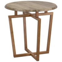 Журнальный стол Мебелик Рилле 440 пленка, дуб крымский состаренный, бук 7601