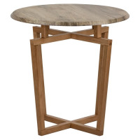 Журнальный стол Мебелик Рилле 440 пленка, дуб крымский состаренный, бук 7601