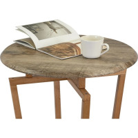 Журнальный стол Мебелик Рилле 440 пленка, дуб крымский состаренный, бук 7601