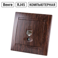 Розетка TDM ELECTRIC компьютерная RJ45 венге "Лама" SQ1815-0416