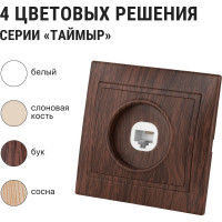 Телефонная розетка TDM ELECTRIC RJ11 ЭКО бук Таймыр SQ1814-0320