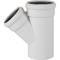 Тройник бесшумной канализации Ostendorf Skolan Safe 135х110 мм. 45 градусов, SKEA 336210