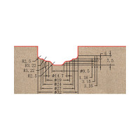 Фреза профильная для фасадов (32x15x60 мм; S=12 мм) Greencut BX11233