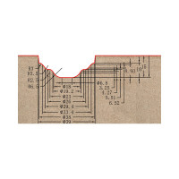 Фреза профильная для фасадов (39x15x60 мм; S=12 мм) Greencut BX11239