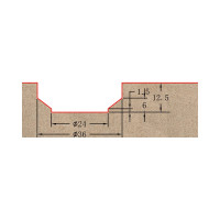 Фреза профильная для фасадов (36x12.5x57.5 мм; S=12 мм) Greencut BX11247