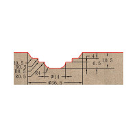 Фреза профильная для фасадов (36.5x10.5x55.5 мм; S=12 мм) Greencut BX11170